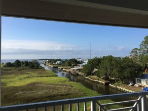 Florida Waterfront Condo Horseshoe Beach Deck View