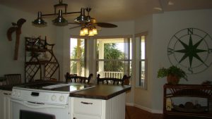 Florida Waterfront Home with Gulf View - Horseshoe Beach, Florida - Compass Realty of North Florida - kitchen and dining