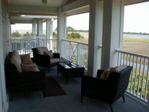 Florida Waterfront Condo Horseshoe Beach Deck View